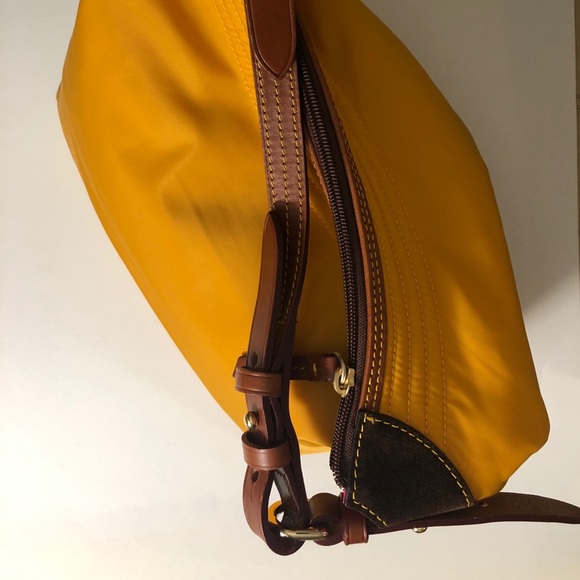 Dooney & Bourke Nylon Yellow Shoulder Bag Large - Picture 14 of 16